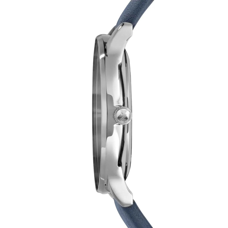 Emporio Armani Analog Quartz Blue Dial Blue Leather Strap Watch For Men - AR1647 Buy Now By Emporio Armani