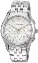 Emporio Armani Velente Chronograph Quartz Silver Dial Silver Steel Strap Watch For Men - AR1702 Buy Now By Emporio Armani