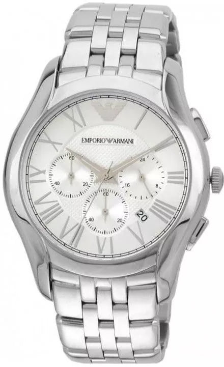 Emporio Armani Velente Chronograph Quartz Silver Dial Silver Steel Strap Watch For Men - AR1702 Buy Now By Emporio Armani
