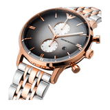 Emporio Armani Gianni Chronograph Grey Dial Two Tone Steel Strap Watch For Men - AR1721 Buy Now By Emporio Armani