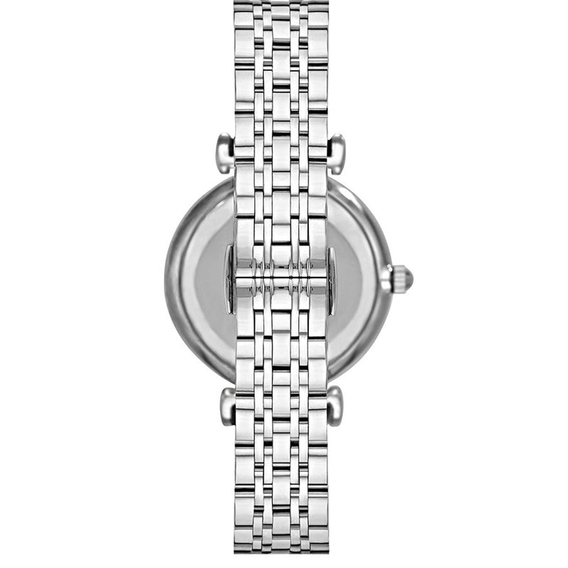 Emporio Armani Gianni T Bar Pink Mother of Pearl Dial Silver Steel Strap Watch For Women - AR1779 Buy Now By Emporio Armani