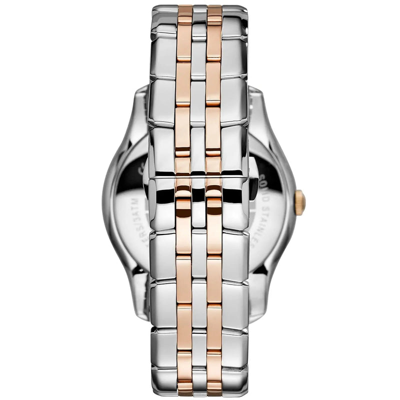 Emporio Armani Classic Quartz Silver Dial Two Tone Steel Strap Watch For Men - AR1824 Buy Now By Emporio Armani