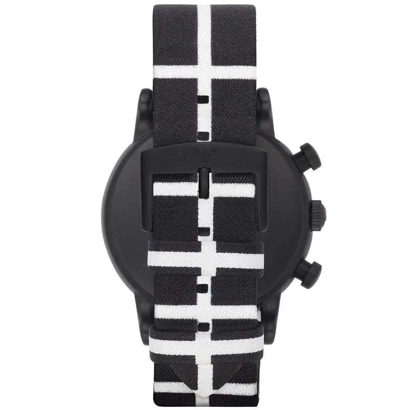 Emporio Armani Classic Black Dial Black Leather Strap Watch For Men - AR1860 Buy Now By Emporio Armani