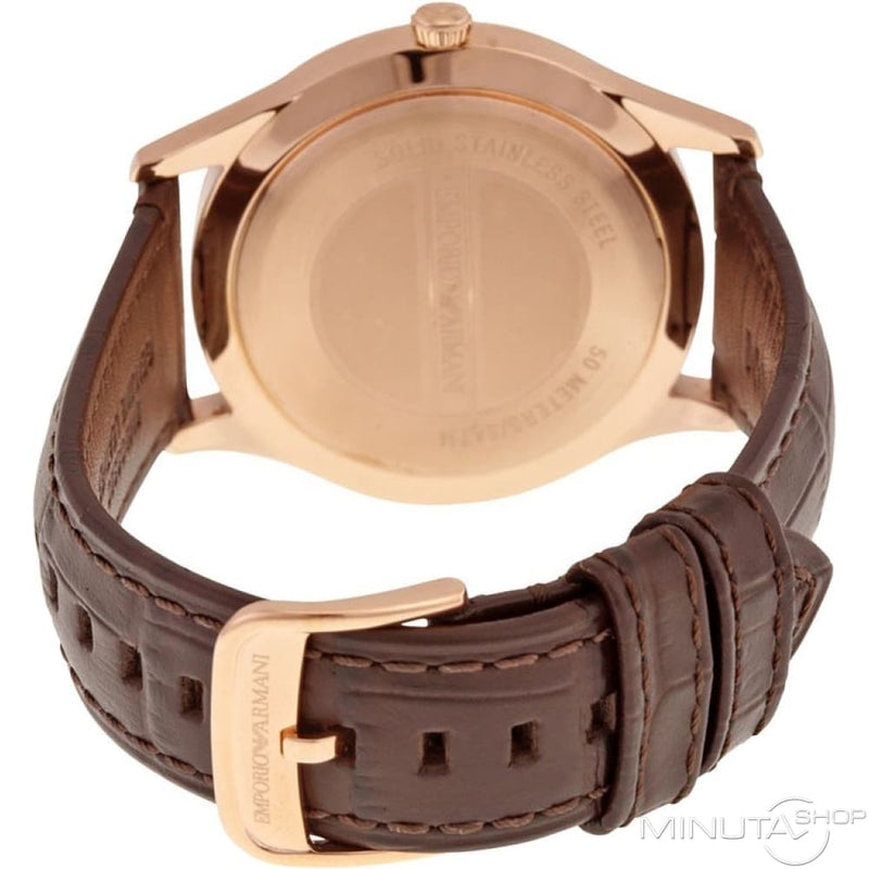 Emporio Armani Beta Chronograph White Dial Brown Leather Strap Watch For Men - AR1915 Buy Now By Emporio Armani