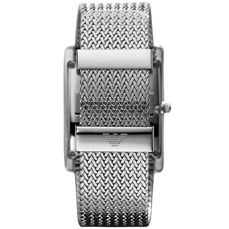 Emporio Armani Super Slim Quartz White Dial Silver Mesh Bracelet Watch For Women - AR2015 Buy Now By Emporio Armani