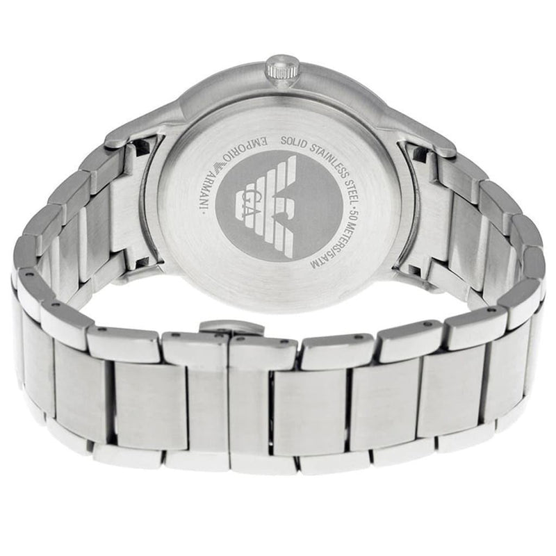 Emporio Armani Renato Blue Dial Silver Steel Strap Watch For Men - AR2472 Buy Now By Emporio Armani
