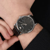 Emporio Armani Luigi Quartz Black Dial Black Leather Strap Watch For Men - AR2500 Buy Now By Emporio Armani