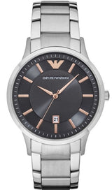 Emporio Armani Renato Quartz Grey Dial Silver Steel Strap Watch For Men - AR2514 Buy Now By Emporio Armani