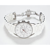 Emporio Armani Sport Chronograph White Dial White Silicone Strap Watch For Men - AR5859 Buy Now By Emporio Armani