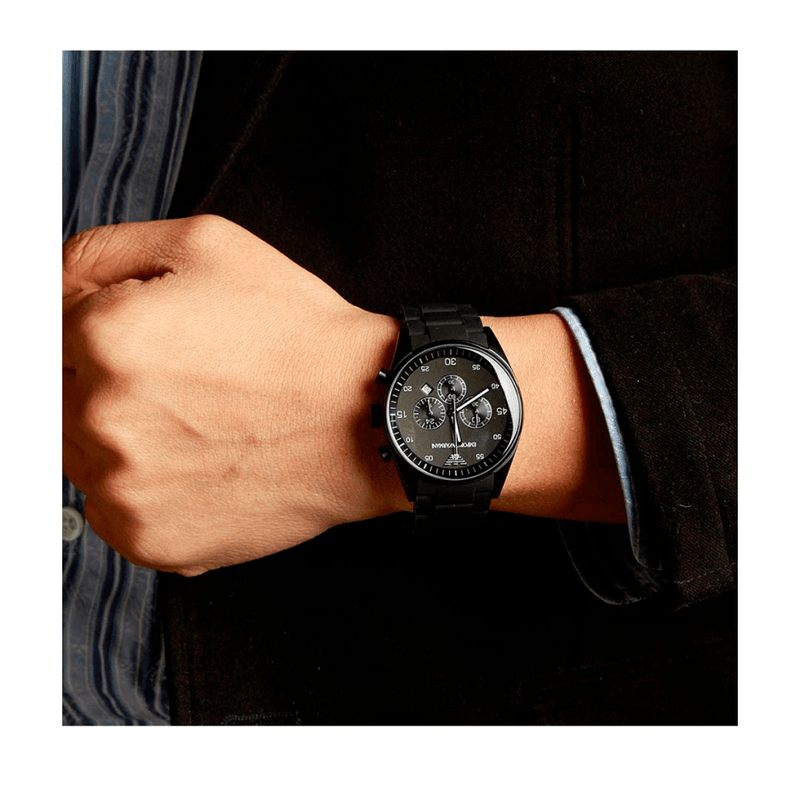 Emporio Armani Sportivo Chronograph Black Dial Black Stainless Steel Watch For Men - AR5889 Buy Now By Emporio Armani