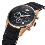Emporio Armani Sportivo Black Dial Black Steel Strap Watch For Men - AR5905 Buy Now By Emporio Armani