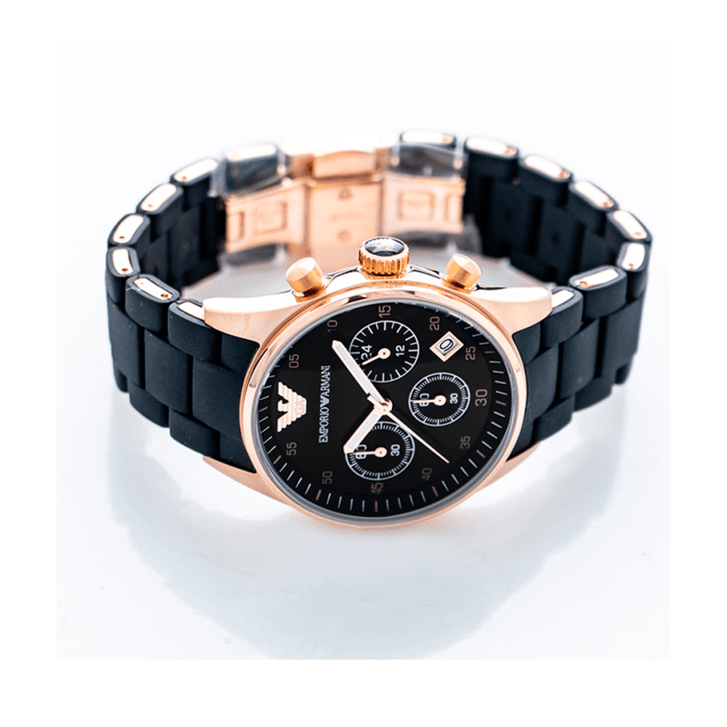 Emporio Armani Sportivo Black Dial Black Steel Strap Watch For Women - AR5906 Buy Now By Emporio Armani