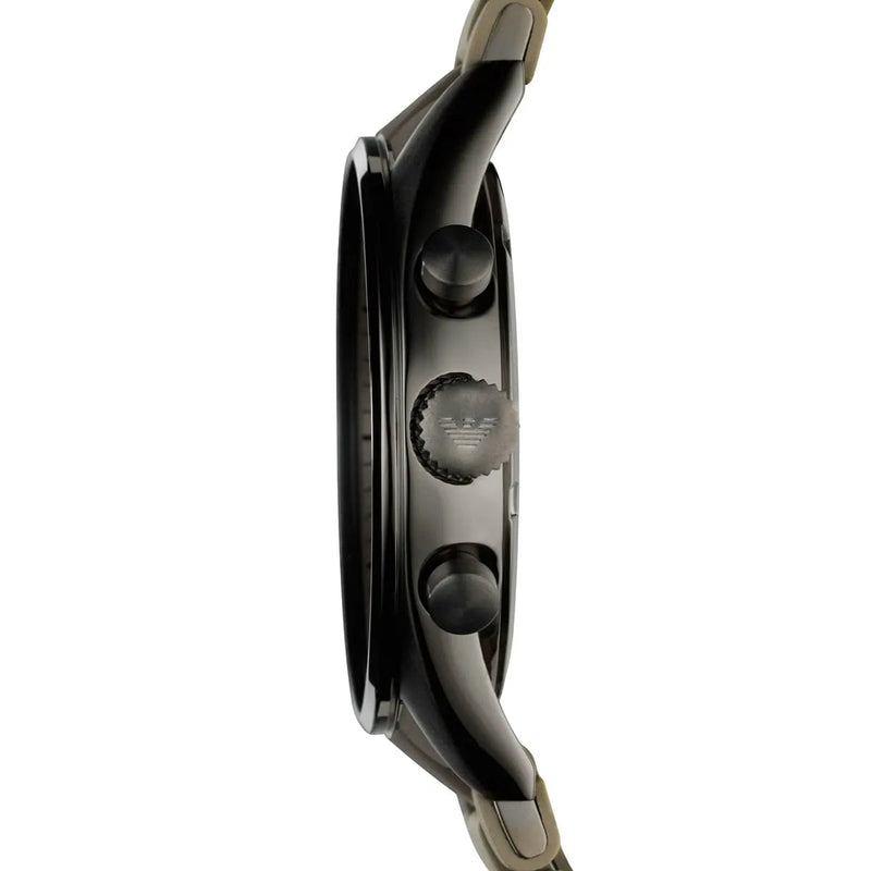 Emporio Armani Sportivo Chronograph Brown Dial Brown Steel Strap Watch For Men - AR5950 Buy Now By Emporio Armani