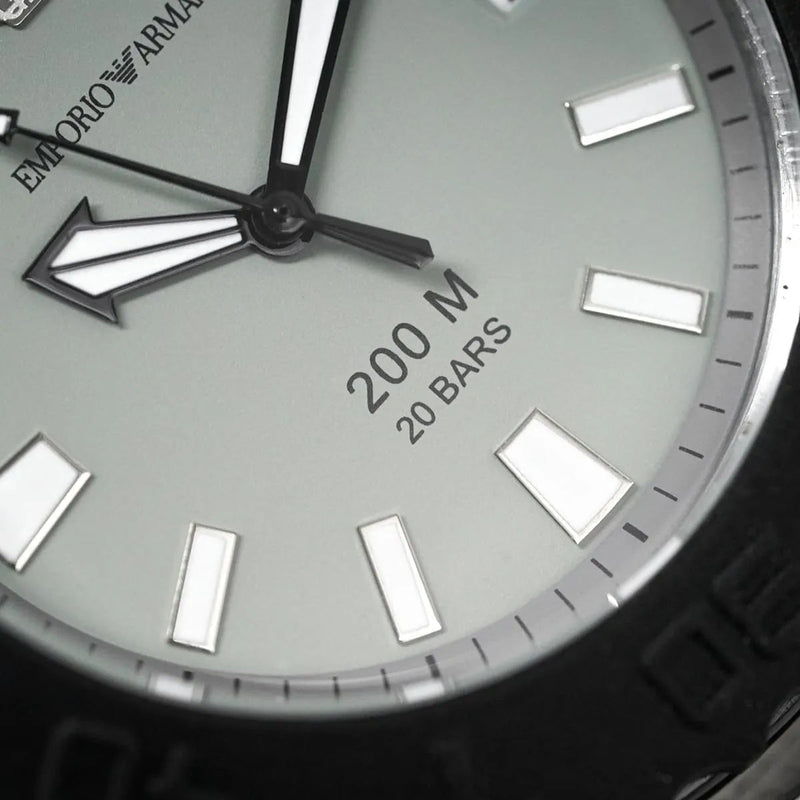 Emporio Armani Bracelet Collection Black Dial Silver Steel Strap Watch For Men - AR5970 Buy Now By Emporio Armani