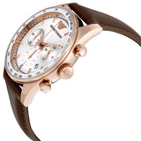 Emporio Armani Sportivo Chronograph White Dial Brown Leather Strap Watch For Men - AR5996 Buy Now By Emporio Armani