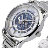 Emporio Armani Meccanico Automatic Silver Dial Silver Steel Strap Watch for Men - AR60006 Buy Now By Emporio Armani