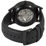 Emporio Armani Meccanico Automatic Black Dial Black Leather Strap Watch For Men - AR60042 Buy Now By Emporio Armani