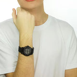 Emporio Armani Meccanico Skeleton Black Dial Black Steel Strap Watch For Men - AR60045 Buy Now By Emporio Armani
