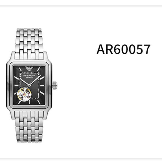 Emporio Armani Diego Automatic Black Dial Silver Steel Strap Watch For Men - AR60057 Buy Now By Emporio Armani