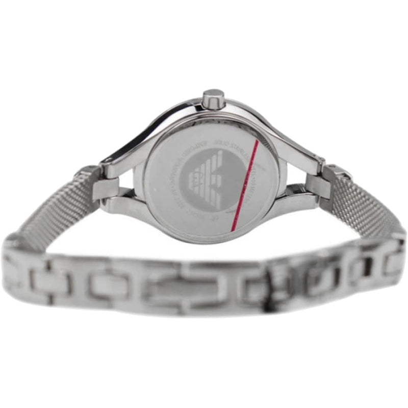 Emporio Armani Classic Quartz Black Dial Silver Steel Strap Watch For Women - AR7328 Buy Now By Emporio Armani