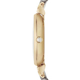 Emporio Armani Gianni T Bar White Dial Two Tone Steel Strap Watch For Women - AR8031 Buy Now By Emporio Armani
