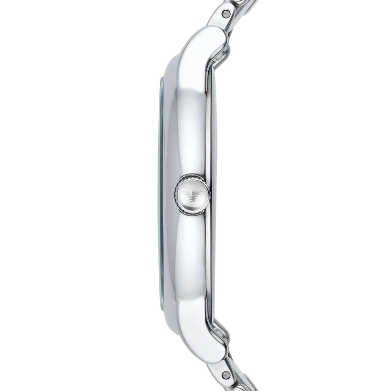 Emporio Armani Dress Analog Blue Dial Silver Steel Strap Watch For Men - AR8033 Buy Now By Emporio Armani