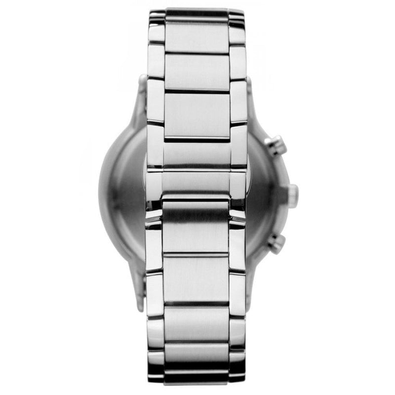Emporio Armani Renato Chronograph Blue Dial Silver Steel Strap Watch For Men - AR11164 Buy Now By Emporio Armani