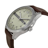 Armani Exchange Whitman Silver Dial Brown Leather Strap Watch For Men - AX2100 Buy Now By Armani Exchange
