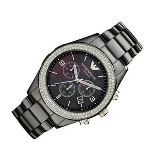 Emporio Armani Ceramica Black Dial Black Ceramic Strap Watch For Men - AR1455 Buy Now By Emporio Armani