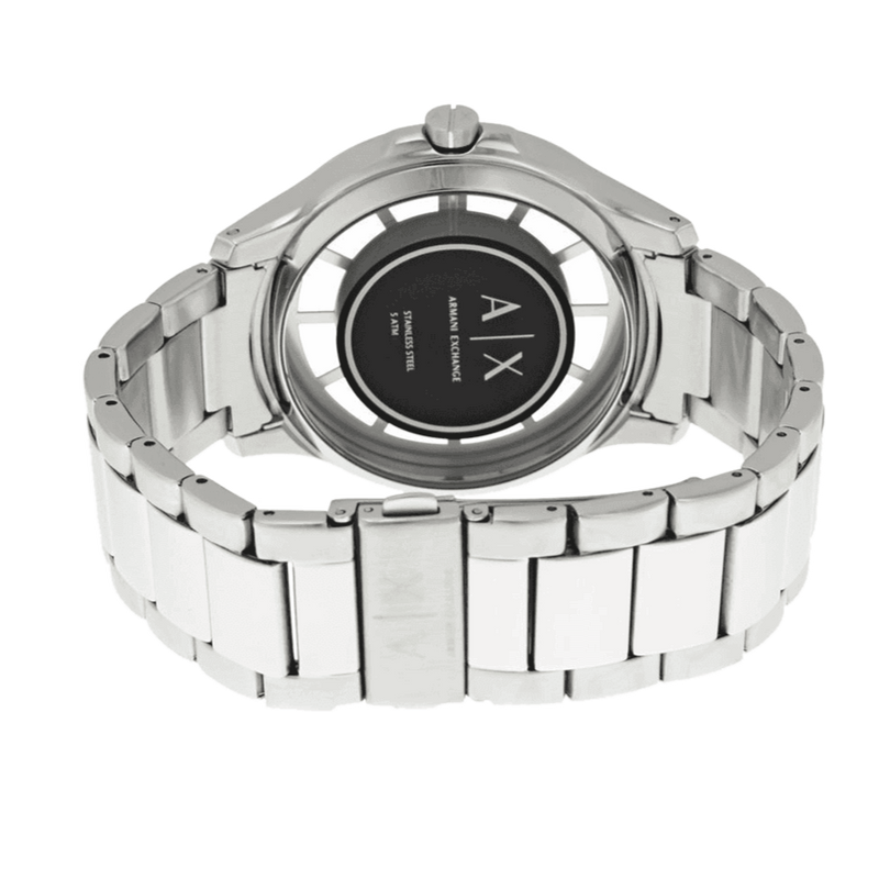 Armani Exchange Hampton Chronograph Black Dial Silver Steel Strap Watch For Men - AX2179 Buy Now By Armani Exchange