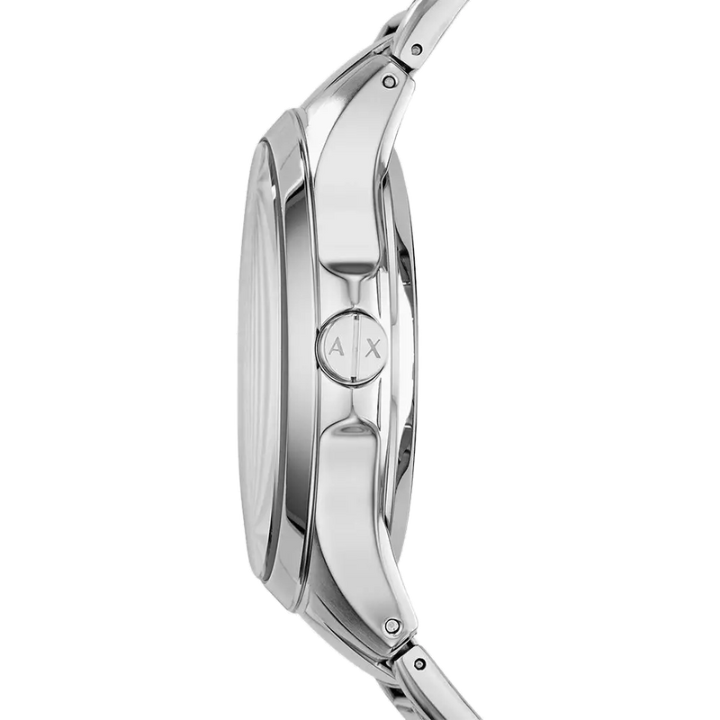 Armani Exchange Hampton Chronograph Black Dial Silver Steel Strap Watch For Men - AX2179 Buy Now By Armani Exchange