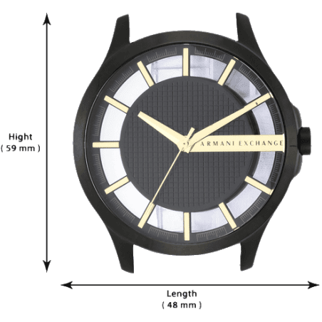 Armani Exchange Hampton Chronograph Black Dial Black Steel Strap Watch For Men - AX2192 Buy Now By Armani Exchange