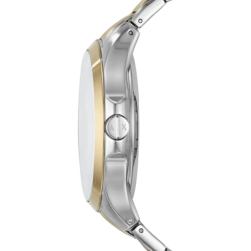 Armani Exchange Hampton Chronograph Grey Dial Two Tone Steel Strap Watch For Men - AX2403 Buy Now By Armani Exchange