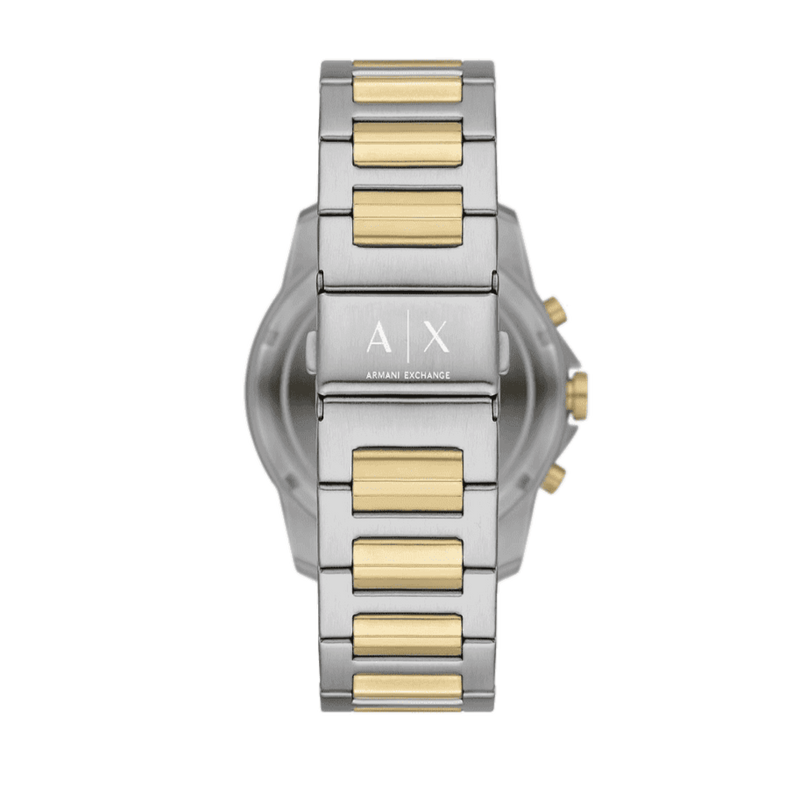 Armani Exchange Nico Analog Black Dial Two Tone Steel Strap Watch For Men - AX2336 Buy Now By Armani Exchange