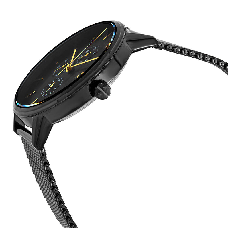 Armani Exchange Cayde Chronograph Black Dial Black Mesh Strap Watch For Men - AX2716 Buy Now By Armani Exchange