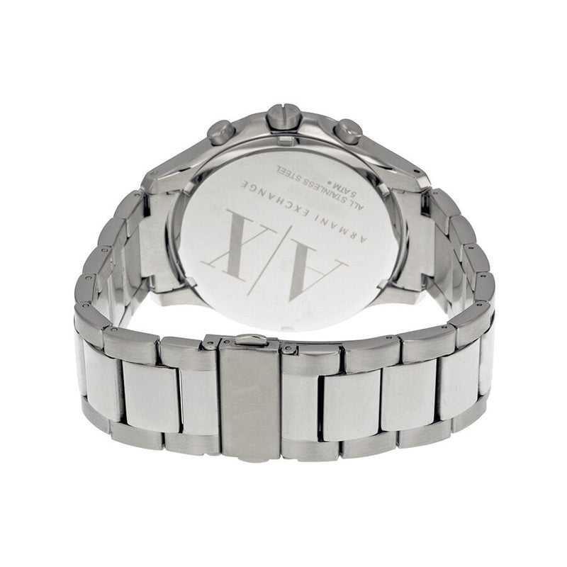 Armani Exchange Hampton Chronograph Black Dial Silver Steel Strap Watch For Men - AX2152 Buy Now By Armani Exchange