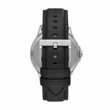 Armani Exchange Hampton Chronograph Black Dial Black Leather Strap Watch For Men - AX2101 Buy Now By Armani Exchange