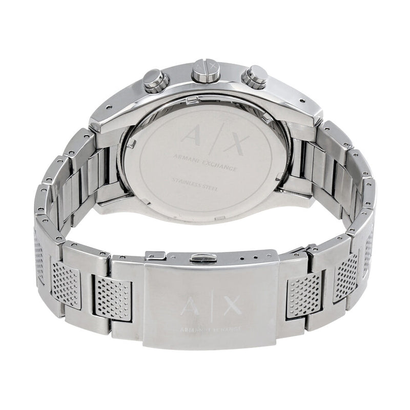 Armani Exchange The Driver Chronograph Black Dial Silver Steel Strap Watch For Men - AX1612 Buy Now By Armani Exchange