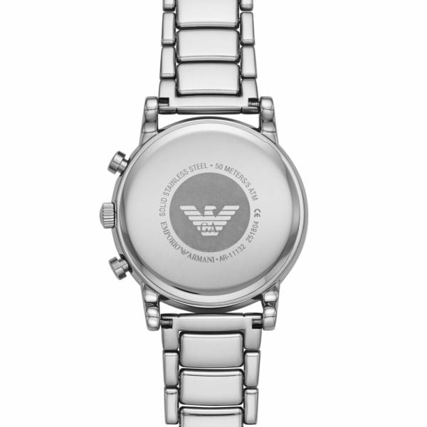 Emporio Armani Luigi Chronograph Blue Dial Silver Steel Strap Watch For Men - AR11132 Buy Now By Emporio Armani