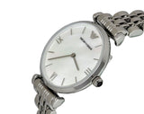 Emporio Armani T Bar Mother of Pearl Dial Steel Strap Watch For Women - AR1682 Buy Now By Emporio Armani
