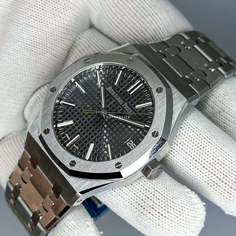 Audemars Piguet Royal Oak Automatic Grey Dial Silver Steel Strap Watch for Men - 15510ST.OO.1320ST.05