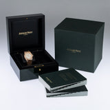 Audemars Piguet Royal Oak Quartz White Dial Rose Gold Steel Strap Watch for Women - 67651OR.ZZ.1261OR.01