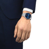 Tissot Chemin Des Tourelles Powermatic 80 Blue Dial Silver Steel Strap Watch for Men - T099.407.11.048.00 Buy Now By Tissot