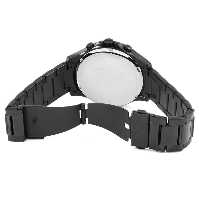 Armani Exchange Hampton Chronograph Black Dial Black Steel Strap Watch For Men - AX2164 Buy Now By Armani Exchange