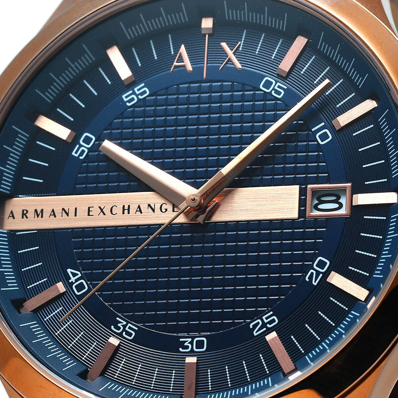 Armani Exchange Hampton Chronograph Blue Dial Brown Leather Strap Watch For Men - AX2172 Buy Now By Armani Exchange