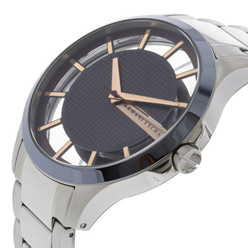 Armani Exchange Hampton Chronograph Grey Dial Silver Steel Strap Watch For Men - AX2405 Buy Now By Armani Exchange