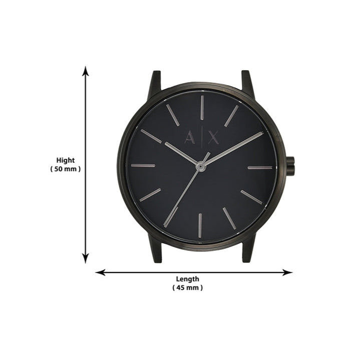 Armani Exchange Cayde Analog Black Dial Black Steel Strap Watch For Men - AX2701 Buy Now By Armani Exchange