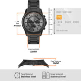 Armani Exchange Chronograph Black Dial Black Steel Strap Watch For Men - AX7140 Buy Now By Armani Exchange