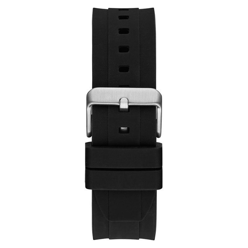 Guess Empire Chronograph Black Dial Black Silicon Strap Watch For Men - GW0583G1 Buy Now By Guess