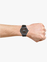 Guess Delancy Analog Brown Dial Brown Leather Strap Watch For Men - W0870G3 Buy Now By Guess